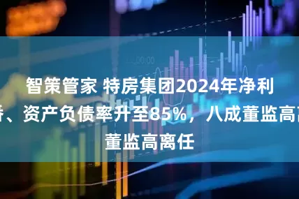 智策管家 特房集团2024年净利翻番、资产负债率升至85%，八成董监高离任