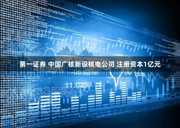 第一证券 中国广核新设核电公司 注册资本1亿元